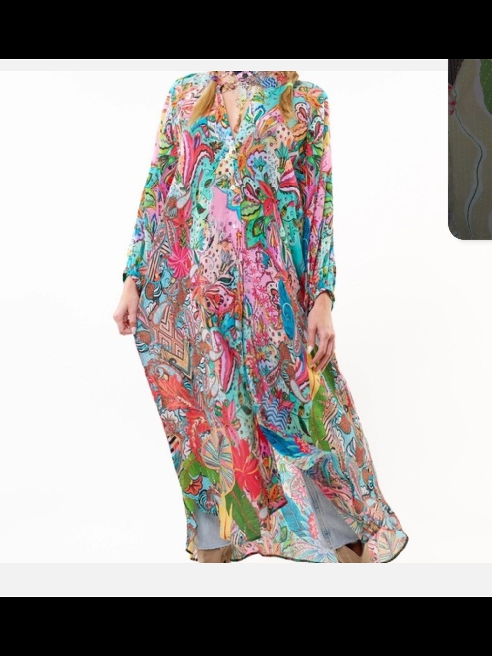 Aratta Ashley Dress Multicolor Floral Paisley Maxi Dress